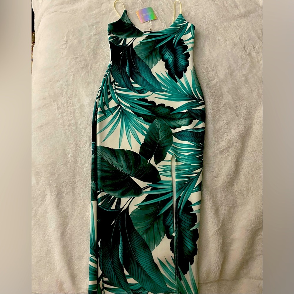 Bodycon dress tropical